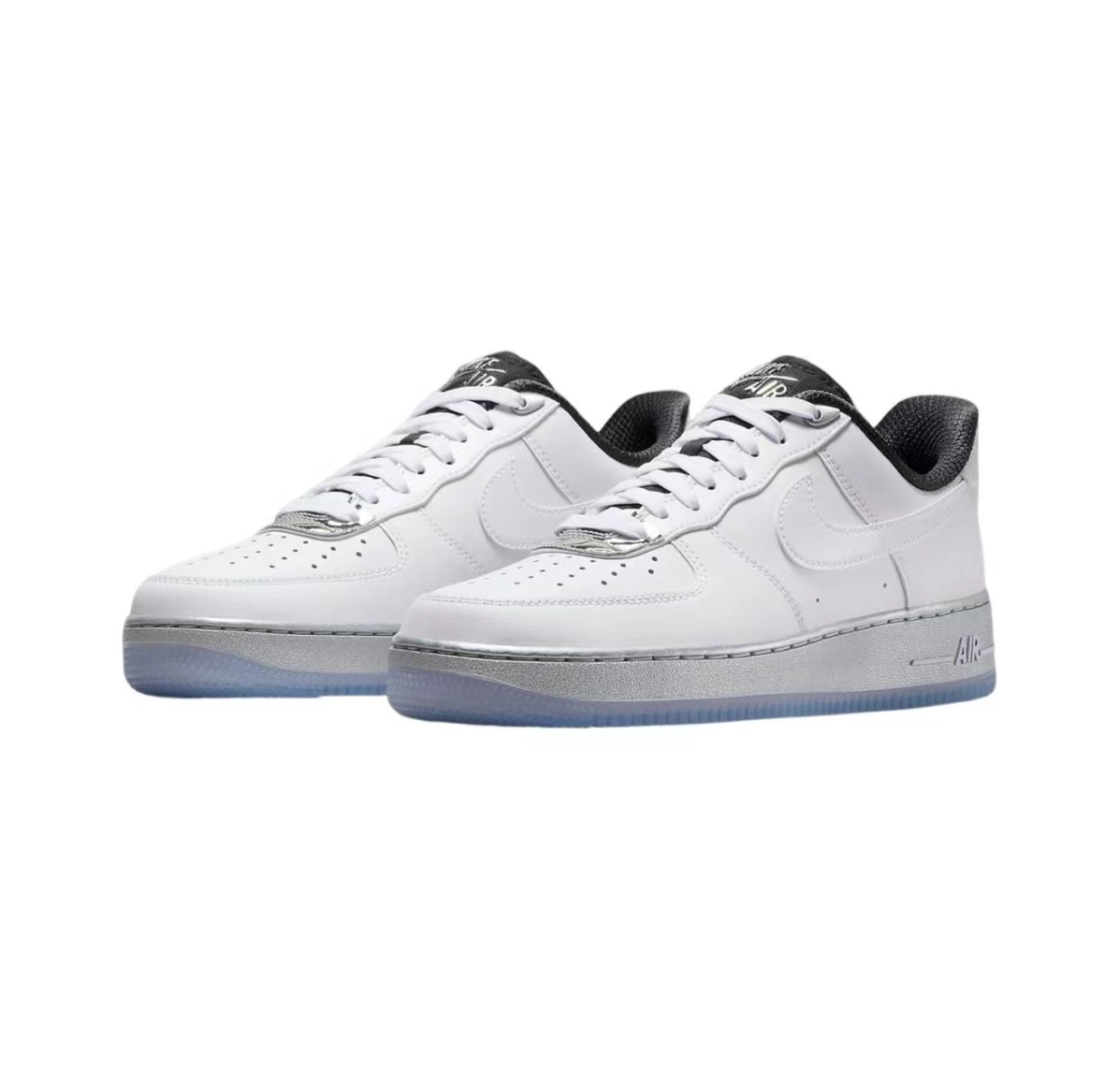 NikeAirForce1Low''WhitChrome''防滑耐磨低帮板鞋女款DX6764-100-图0