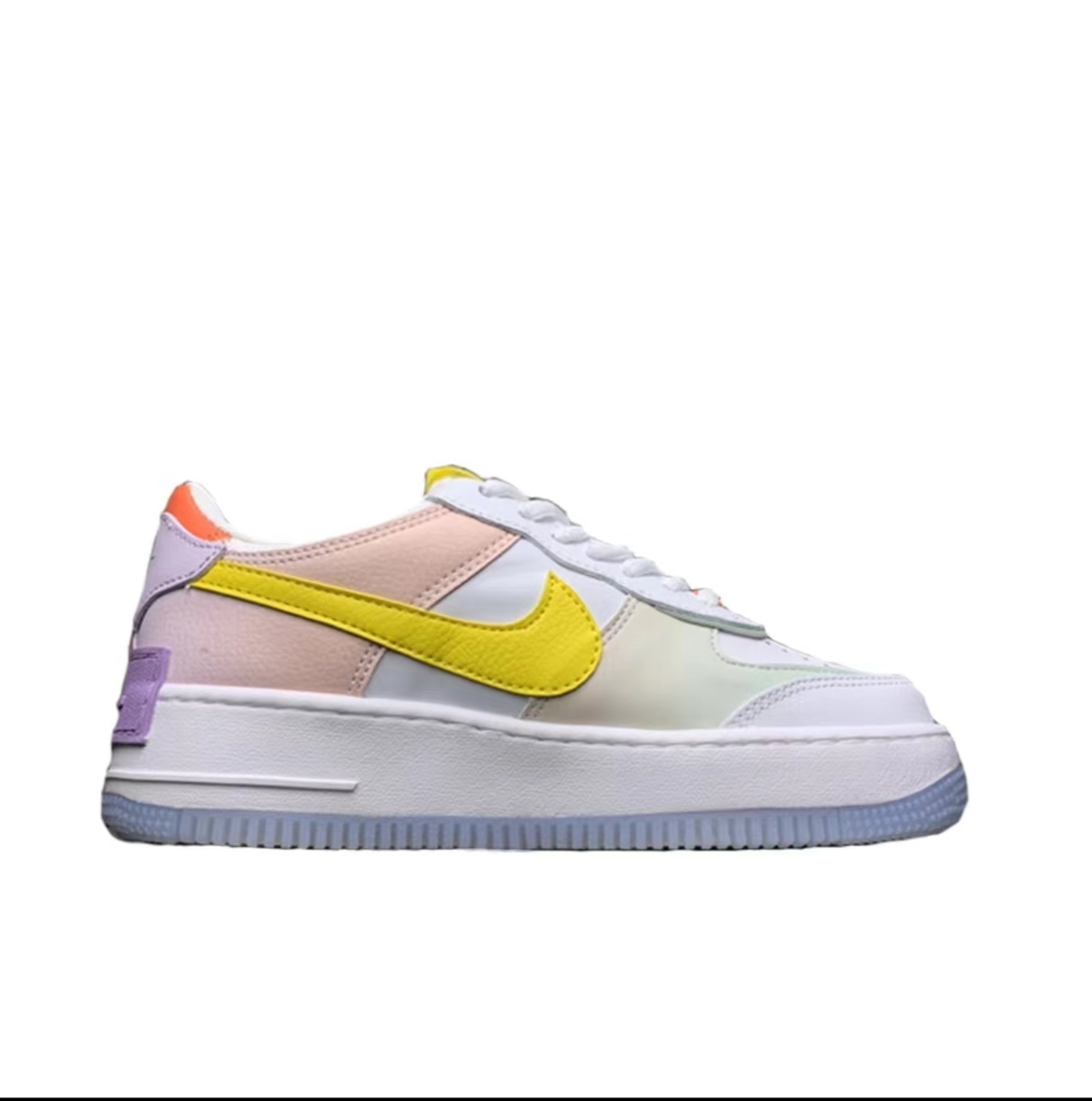 NikeAirForce1LowShadow马卡龙低帮板鞋女款CW2630-141 - 图0