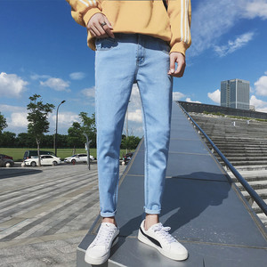 韩版潮流修身小脚裤