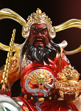 骑虎赵公明武财神店铺神像摆件
