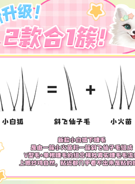 梦鹿小白狐Plus分段式下睫毛