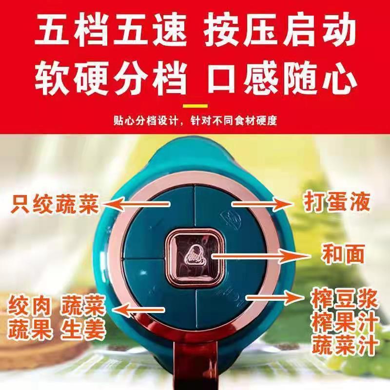 5升6叶刀大容量电动绞肉机家用不锈钢多功能搅馅搅辣椒搅蒜搅馅机 - 图0