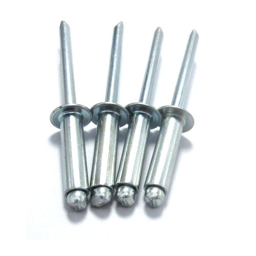 m6.4 全铁开口圆头抽芯铆钉拉丁拉铆钉铁帽铁杆碳钢国标GB12618 - 图0