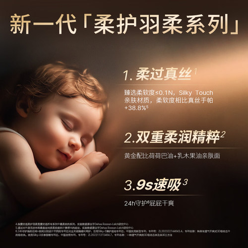 露安适日夜柔护羽柔纸尿裤拉拉裤M/L/XL/XXL/XXXL码婴幼儿尿不湿 - 图0