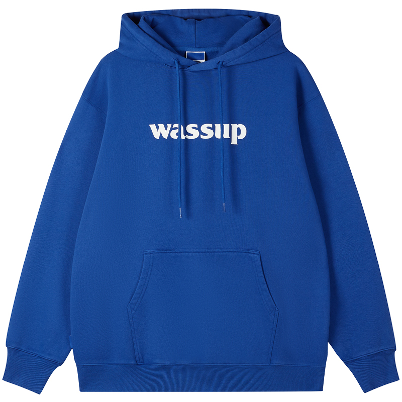 WASSUP潮牌卫衣男装上衣服外套连帽衫加绒套头秋冬季女官方旗舰店 - 图3