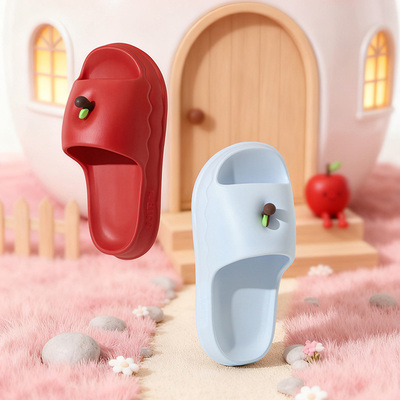 【3.5厚底】2026夏季新款亲子苹果款家居家用室内情侣EVA凉拖鞋