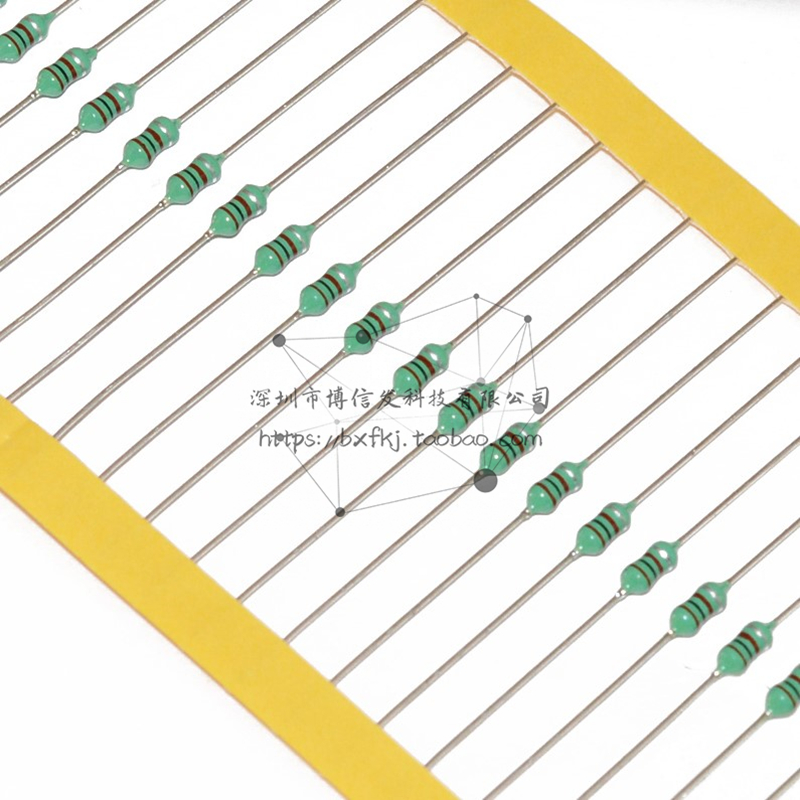 插件1/4W直插0307色环电感0.1uH/1uH/10uH/100uH/1mH色码电感器nH - 图0