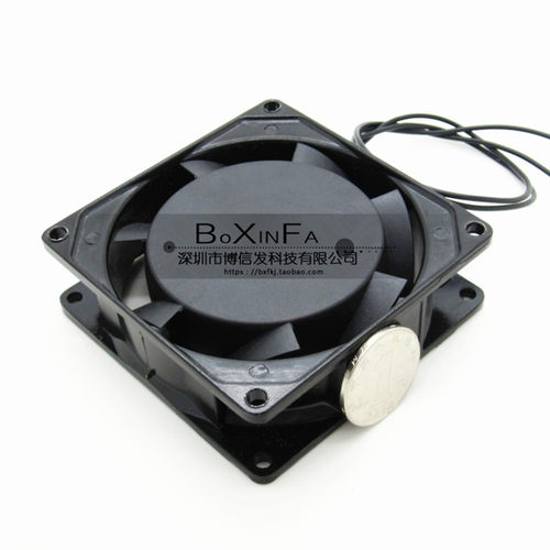 交流工业散热风扇轴流 8x8散热风扇 220V 8025风机80mm*80mm*25mm - 图0