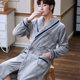 睡衣加厚珊瑚绒睡袍男士秋冬季春秋款晨袍法兰绒套装浴袍男款长袍