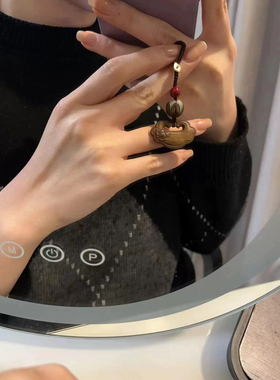 原创沉香如意挂件钥匙挂/包挂搭配菩提莲花文玩饰品复制挂饰