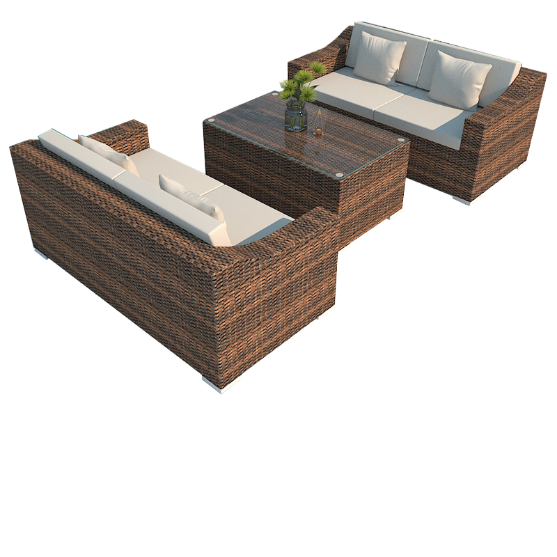 户外藤编沙发防水防晒四季可用庭院休闲沙发组合简约别墅现代藤椅,淘宝优惠券,粉丝福利购,淘宝优惠卷