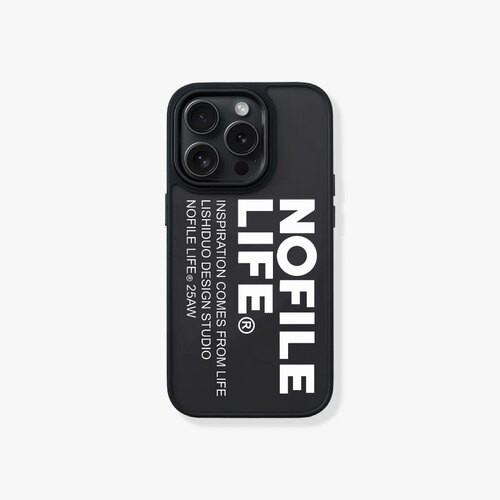 NOFILE LIFE LOGO纪念系列适用于iPhone16半透明磨砂全包防摔硬壳苹果15手机壳小众设计高级感17pm手机保护壳 - 图2