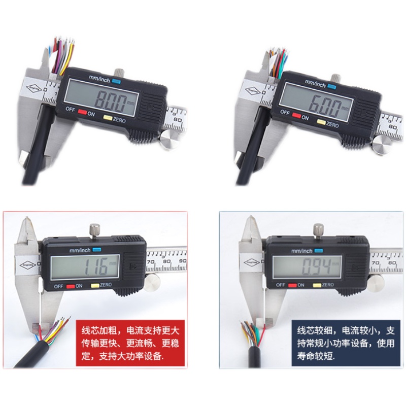 汽车obd2线插头通用公头检测接口16针0.5平方镀锡铜OBD延长连接线 - 图3