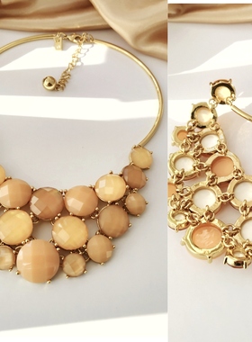 欧美K家尾货logo镀真金微镶锆石金高级感气质百搭戒指耳环手镯女