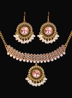 新国风国潮古典项链耳环套装