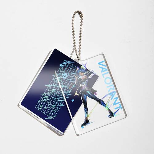 无畏契约暮蝶婕提英雄亚克力挂件瓦罗兰特周边双片钥匙扣VALORANT - 图0
