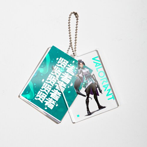 无畏契约暮蝶婕提英雄亚克力挂件瓦罗兰特周边双片钥匙扣VALORANT - 图2