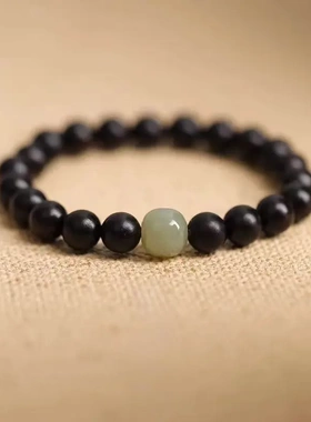 复古小叶紫檀手串男女黑檀木楠木