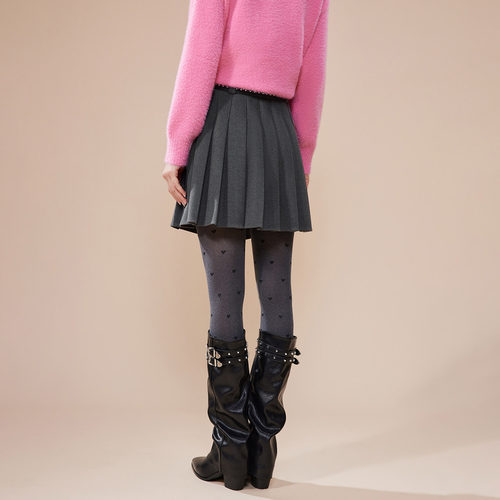 IEF/爱依服2025冬季新款韩版甜美减龄学院风通勤百搭显瘦呢绒摆裙 - 图3