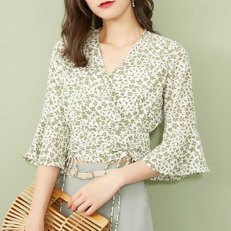 ief /爱依服2020春夏新款雪纺衫 爱依服蕾丝衫/雪纺衫