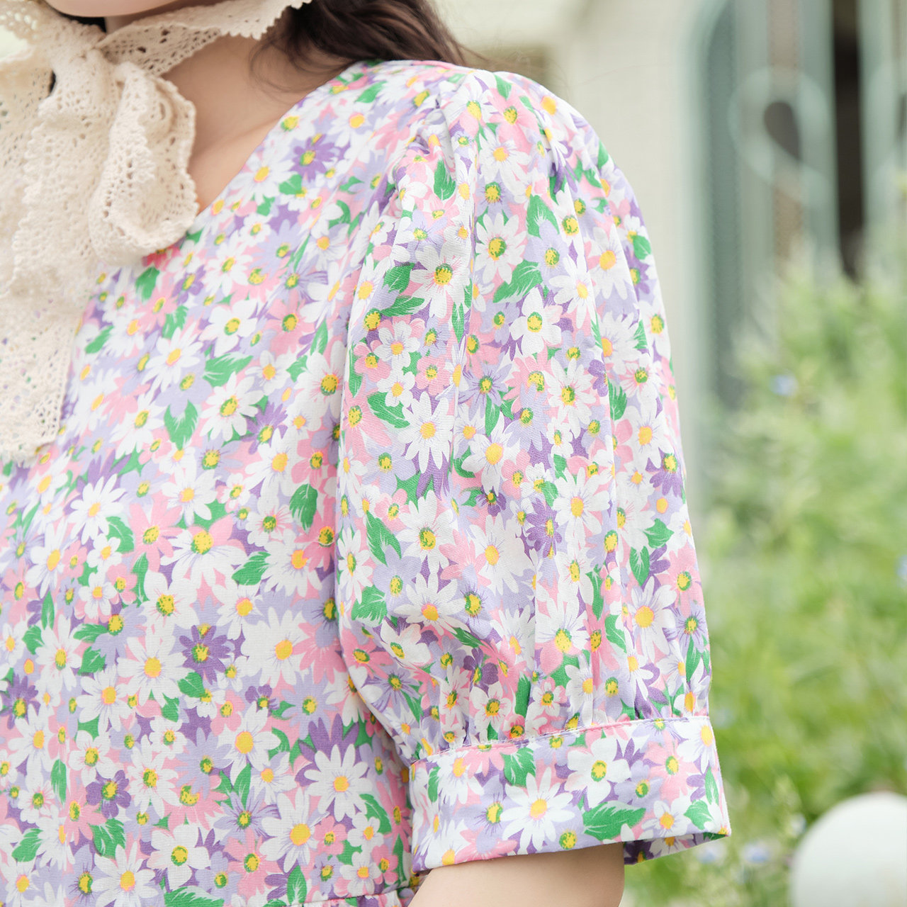 ief /爱依服碎花连衣裙女收腰2020 爱依服连衣裙