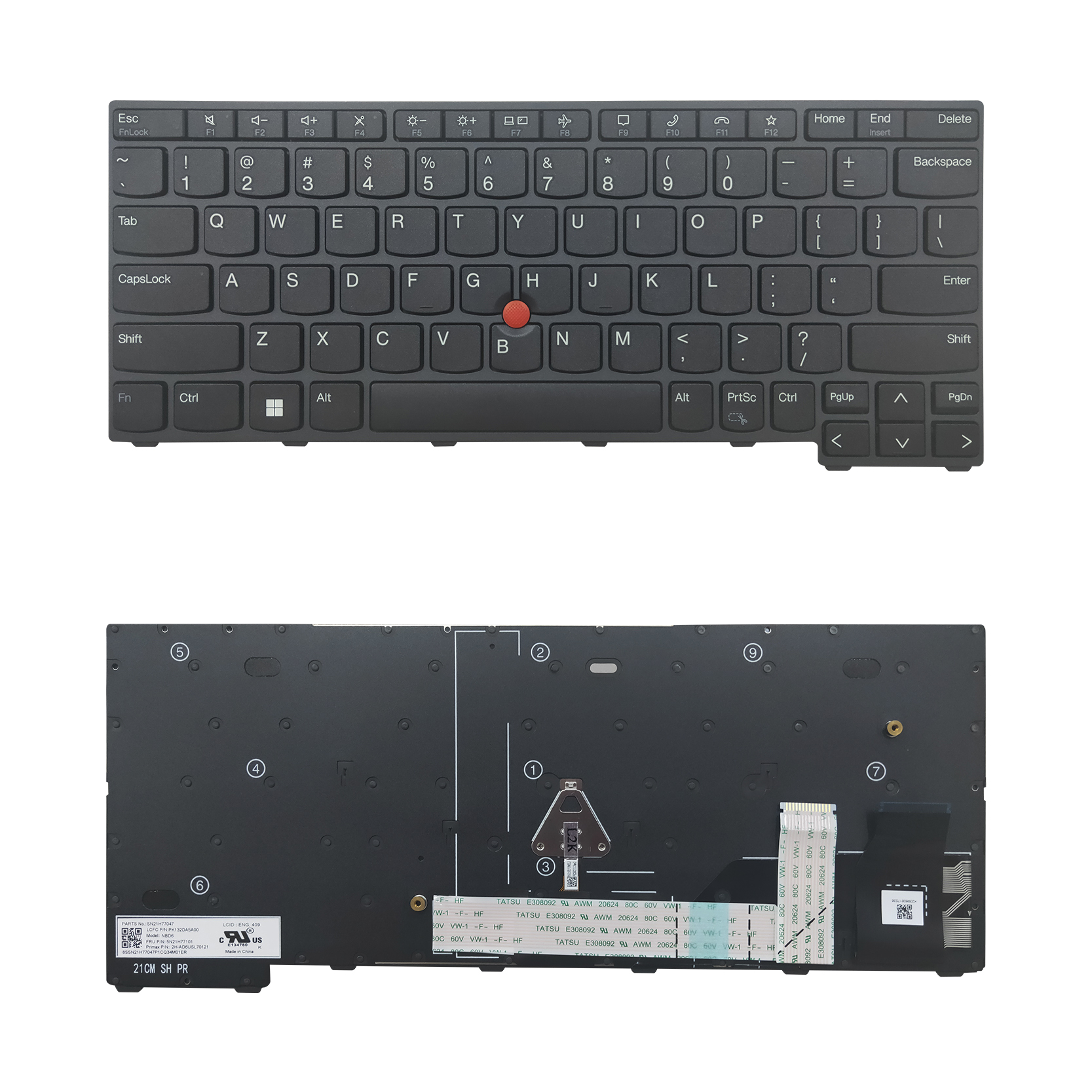 适用于Thinkpad联想 X13 Yoga GEN2 X13 Gen2 GEN3 S2 gen7键盘 - 图2