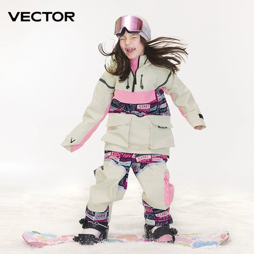Детский лыжный лыжный костюм, удерживающий тепло водонепроницаемый комплект, светоотражающий комбинезон, подходит для подростков