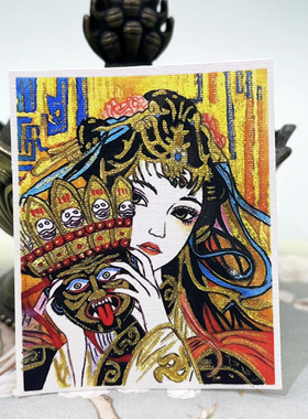 DIY手工描金成品画芯十二生肖