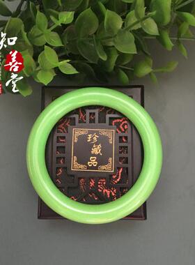 天然夜明珠原石圆条玉镯子
