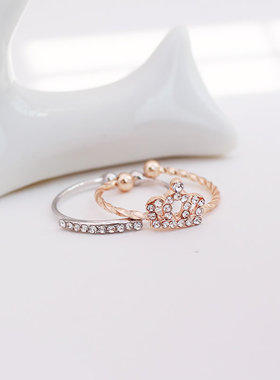 韩版开口尾指戒指时尚女鱼甜美