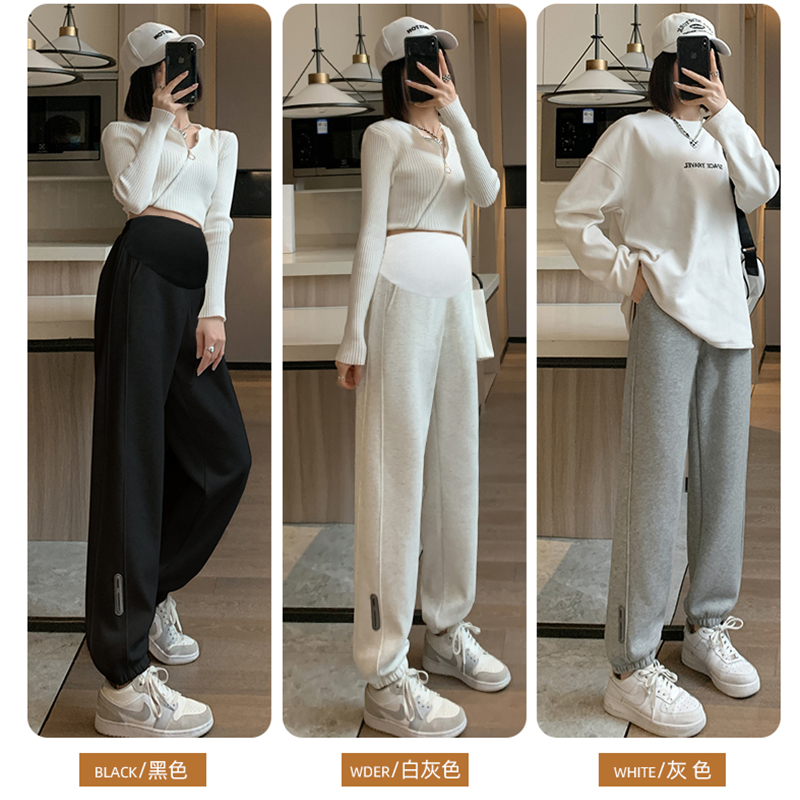 春秋外穿休闲卫裤加绒春装孕妇裤子 西瓜妈妈孕妇打底裤