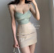 ເສື້ອຢືດແຂນຍາວ Sexy ແຂນຍາວ 2 ຜືນ ຕັດແຂນຂາສັ້ນ