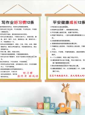 从小立规矩长大有修养励志挂图