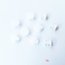 16MM white blade round stopper tube stopper table and chair foot cushion cap stainless steel stopper square steel choke plug closure plug