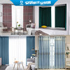 Anbangke nationwide curtain masters come to measure and install Roman rod curtain tracks, window curtain repair and installation services