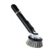 Pan-scrubbing tool, automatic liquid filling, push-type dishwashing tool