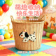 Large-capacity cute puppy plastic handmade dirty clothes basket household dirty clothes storage basket ins style bathroom and bedroom use