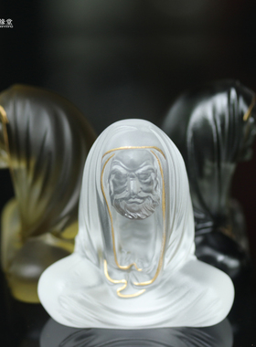 心缘堂古法琉璃【达摩茶宠】禅宗茶宠摆件创意禅意文创礼品