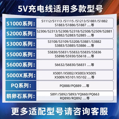 适用飞利浦剃须刀s1113 1000series s1112 1213 1115配件充电器线 - 图1