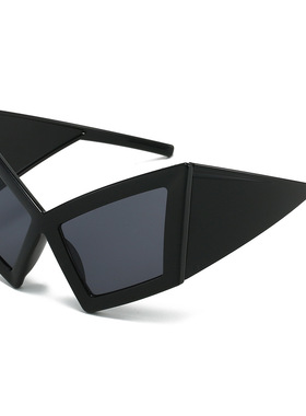 欧美夸张个性异形大框太阳眼镜女