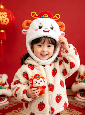 2027羊年发财神红包头套帽子道具
