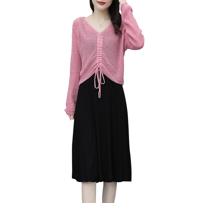 早秋连衣裙2021年新款两件套装裙 薇姿蔻连衣裙