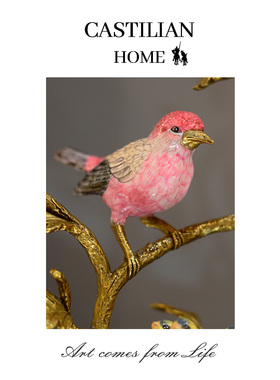 喜鹊烛台摆件玄关壁炉装饰送礼