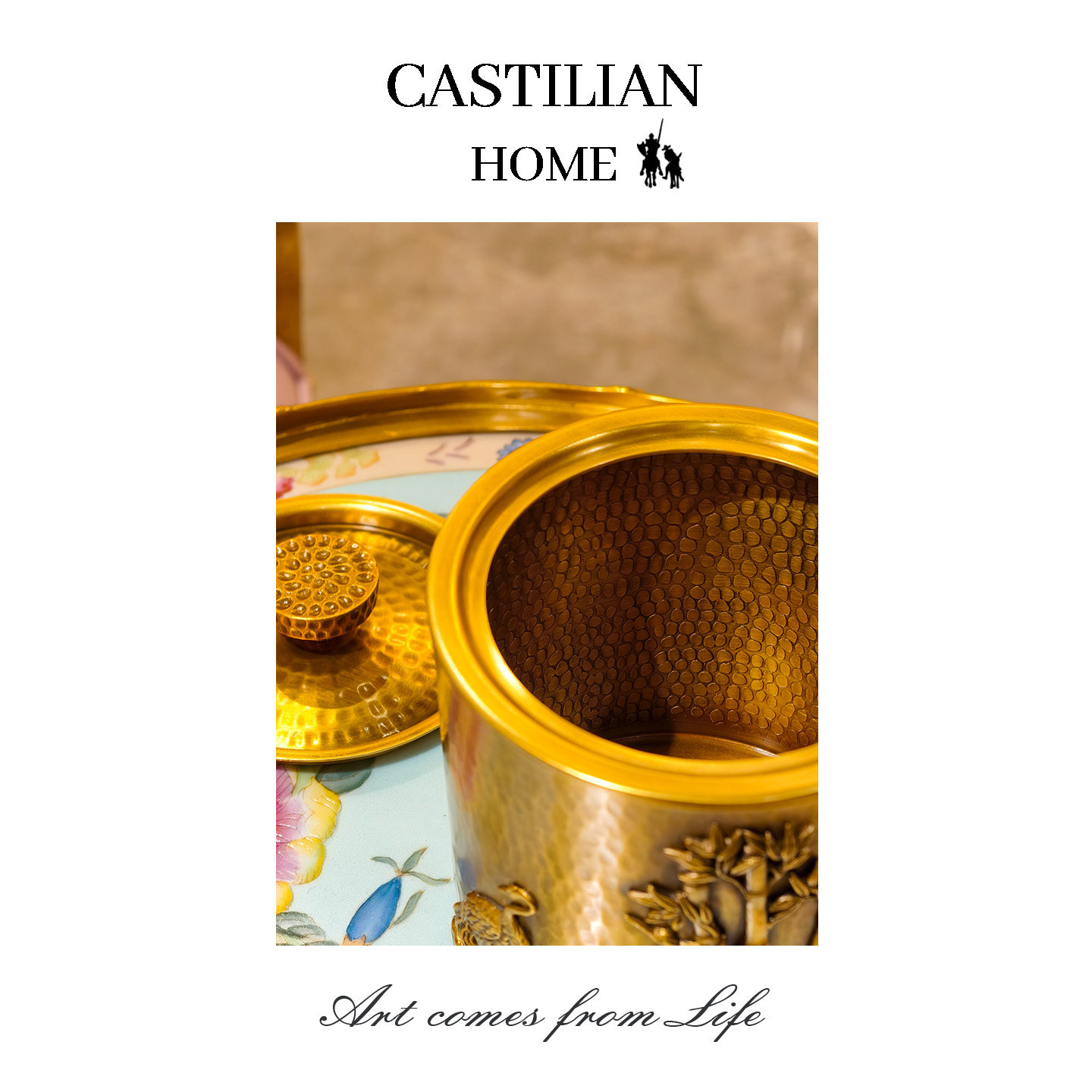 新中式全黄铜茶叶罐精品高档密封储物罐茶叶储存罐送长辈C6391,淘宝优惠券,粉丝福利购,淘宝优惠卷