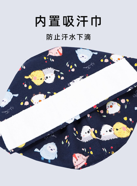 护士医生纯棉手术帽医护医用花帽