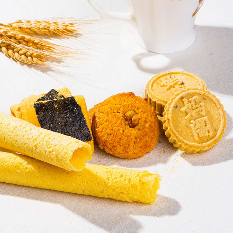 妈阁原味鸡蛋卷448g四宝饼干糕点礼盒装零食送礼休闲食品