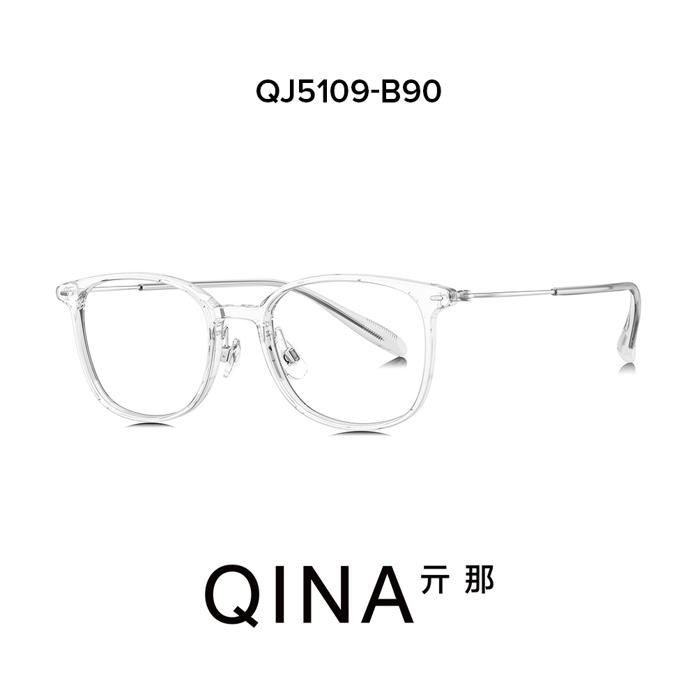 QINA亓那眼镜2024新品复古潮流小框可配度数近视眼镜片男女QJ5109-图1