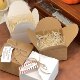 Ins style white brown kraft paper square packaging box