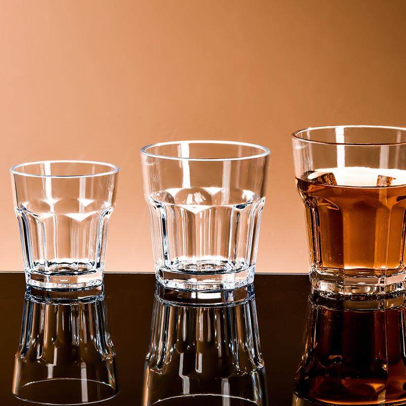 亚克力杯子加厚耐摔酒吧KTV啤酒杯八角杯水杯茶杯饭店喝水整箱批,淘宝优惠券,粉丝福利购,淘宝优惠卷