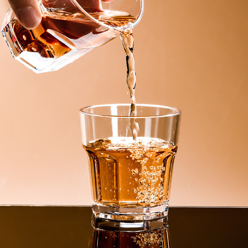 亚克力杯子加厚耐摔酒吧KTV啤酒杯八角杯水杯茶杯饭店喝水整箱批,淘宝优惠券,粉丝福利购,淘宝优惠卷